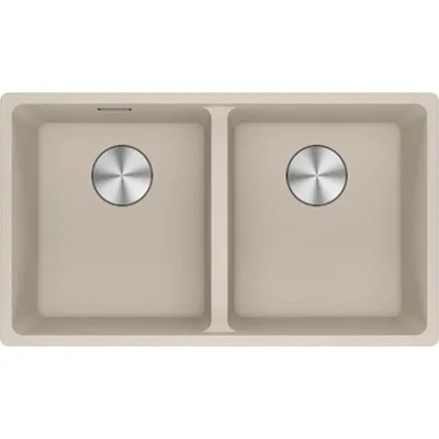 Franke: Lavello due vasche Vasche Sopratop Maris MRG 620-35-35 114.0661.687 finitura fragranite sahara da 76x44 cm