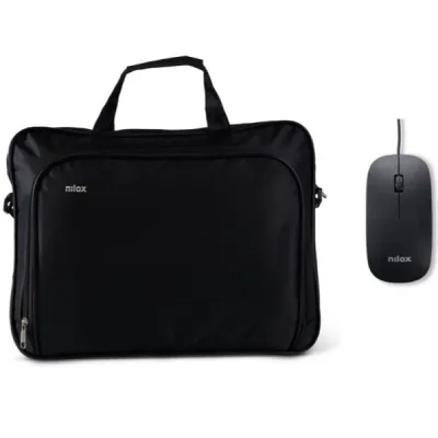 Borsa per notebook fino a 15.6" + mouse ottico USB NXMOS4156BK