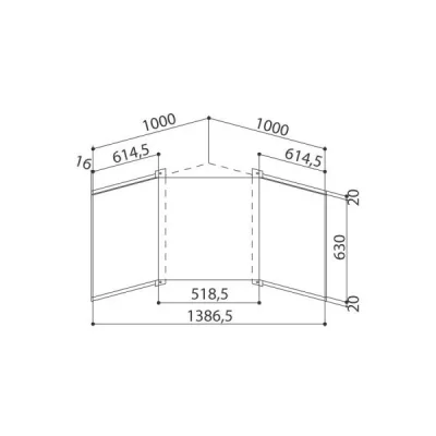 Faber Kit 3 frondali EGYZIA ANGOLO X 112.0157.274