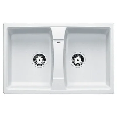 Blanco | Lavello due vasche LEGRA 8 1544694 finitura bianco da 78x50 cm - Sopratop
