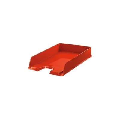 Esselte Europost Vivida Vassoio Documenti Formato Verticale A4 Spazio per Etichetta di Identificazione Colore ROSSO