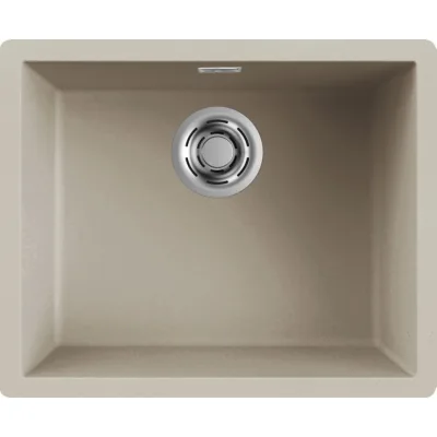 Elleci Lavello una vasca ZEN-F 105 LKZ10595F01 finitura composito K95 champagne da 54.8x44.8 cm