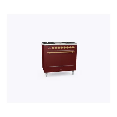 Ilve Cucina P09N da incasso Nostalgie P09IDQNE3 forno cieco e piano cottura 4 fuochi e 2 zone induzione con dual da 90 cm - PROMOZIONE ATTIVA FINO AL 19/10