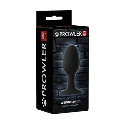 Prowler RED Large Plug Anale Zavorrato in ABS 12,7 cm nero