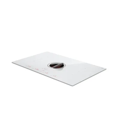 Elica Piano cottura a induzione con cappa NIKOLATESLA SWITCH EVO WH/A/83 PRF0196330 in vetro bianco da 83 cm