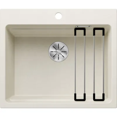 Blanco Lavello una vasca ETAGON 6 1527076 finitura soft white da 60x51 cm - Sopratop