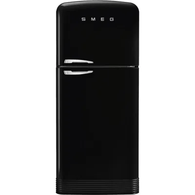 Smeg Frigorifero doppia porta con cerniere a destra a libera installazione FAB50RBL5 finitura nero da 80 cm - IN PROMOZIONE FINO AL 30/06