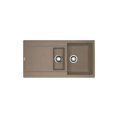 PRONTA CONSEGNA - Franke: Lavello una vasca con vaschetta e gocciolatoio Maris MRG 651 114.0490.331 finitura fragranite oyster da 97x50 cm