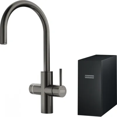 Franke: Miscelatore elettronico multifunzione Mythos Water Hub All In One 160.0731.761 finitura antracite