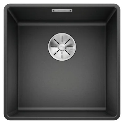 Blanco Lavello una vasca SUBLINE 400-F 1519796 finitura antracite da 42.7x42.7 cm - Filotop