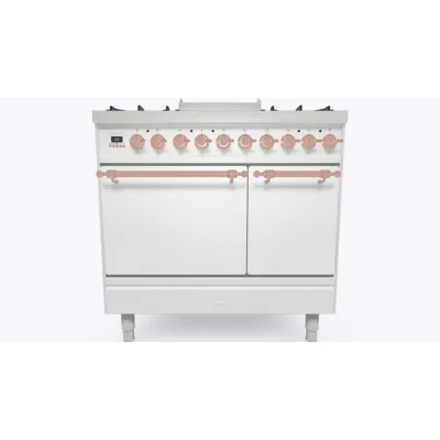 Ilve Cucina PD09N da incasso Nostalgie PD09FDQNE3 doppio forno cieco e piano cottura 6 fuochi con fry top e dual da 90 cm - IN PROMOZIONE FINO AL 6/07