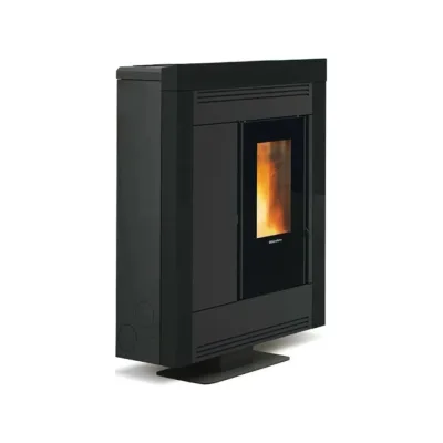 Extraflame Stufa a pellet canalizzata slim SOUVENIR PLUS STEEL 5.0 1293952 finitura nerp