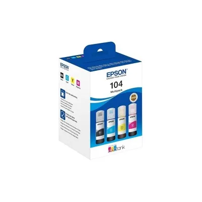 MULTIPACK 4PZ CARTUCCIA ORIGINALE EPSON C13T664640 T6646 664 BK M Y C EcoTank ET-14000