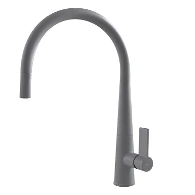 Elleci Miscelatore monocomando con canna girevole e doccetta estraibile ATHENA PLUS MGKATP48 finitura G48 cemento