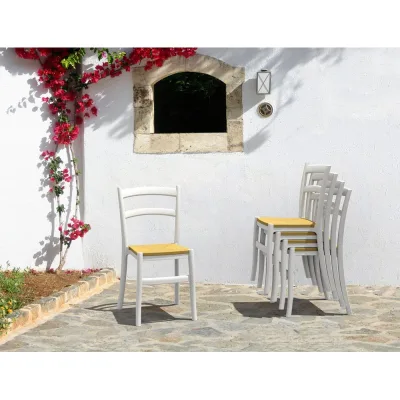 Siesta Sedia Hi-Tech Tiffany- S art. 019 con struttura in polipropilene e scocca in polipropilene