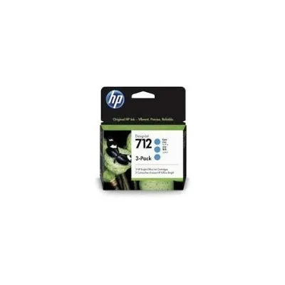 CARTUCCIA ORIGINALE HP 712 3ED77A CIANO 3PZ DESIGNJET STUDIO 24-ZOLL