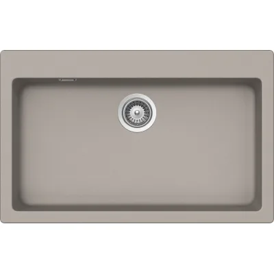 Schock Lavello una vasca PRIMUS N100XL PRIN100AP42 finitura grigio tortora da 79x50 cm
