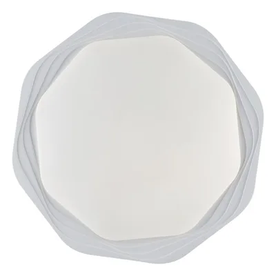 Plafoniera in acrilico bianco, con retroilluminazione, 1 LED 40W, CCT, 52x52cm