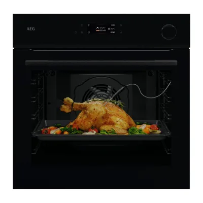 PRONTA CONSEGNA - AEG Forno a vapore MealAssist con SteamCrisp pirolitico da incasso NBR 7P631 SB finitura nero lucido da 60 cm