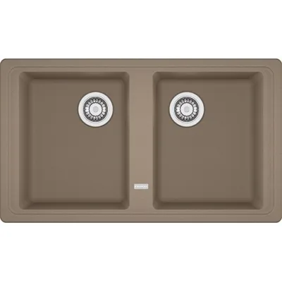 Franke Lavello due vasche Boston BFG 620 114.0490.337 finitura fragranite oyster da 86x50 cm