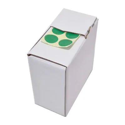 Bollini adesivi Segnafalli Verde - Ø 10mm, 5000 pezzi