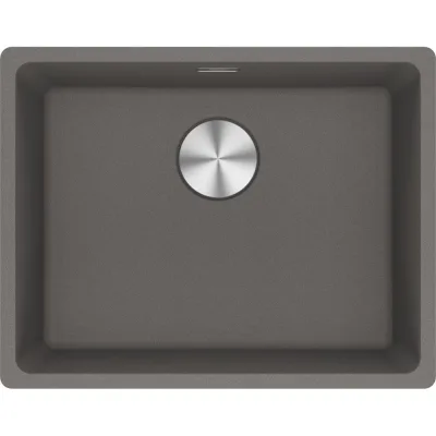 Franke: Lavello una vasca Vasche Sottotop Maris MRG 110-52 125.0686.717 finitura fragranite stone grey da 55.3x43.3 cm