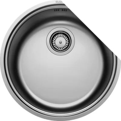 Blanco | Lavello rotondo una vasca RONDOSOL-IF 1614647 in acciaio inox da Ø44.8 cm - Sopratop/Filotop