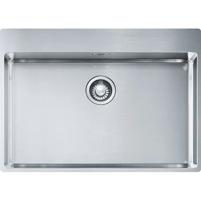 Franke Lavello una vasca Franke Box Incasso Semifilo/Filotop BXX 210-68 TL 127.0378.049 finitura inox satinato da 71,5x51 cm