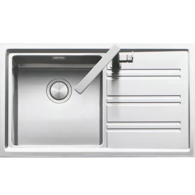 Barazza Lavello una vasca con gocciolatoio dx EASY 1LES91PD finitura inox satinato da 86x51 cm - IN PROMOZIONE FINO AL 6/07