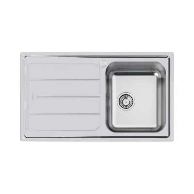 Foster Lavello una vasca con gocciolatoio a sinistra 5186 061 finitura acciaio inox da 86x50 cm - IN PROMOZIONE FINO AL 30/06