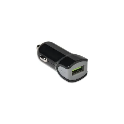 CELLY USB-A CAR CHARGER 12W BLACK CCUSBTURBO