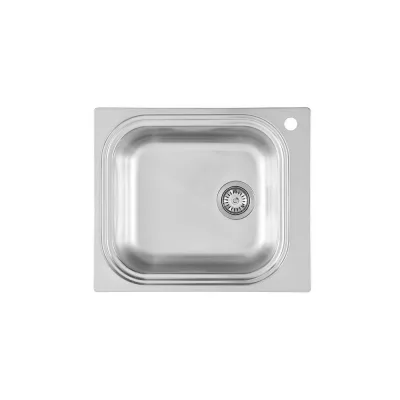 Foster Lavello una vasca 1511 002 finitura acciaio inox da 59x50 cm - Vasca a sinistra