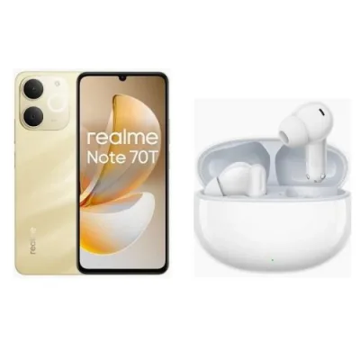 REALME NOTE 70T SPECIAL EDITION DUAL SIM 6.74" OCTA CORE 128GB RAM 4GB 4G LTE ITALIA BEACH GOLD + REALME TECHLIFE BUDS