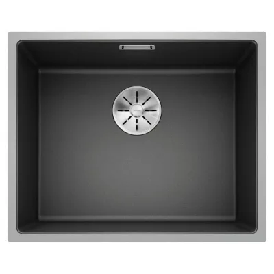 Blanco Lavello una vasca SUBLINE 500-IF 1519430 finitura antracite e inox da 54.3x44.3 cm - Sopratop/Filotop