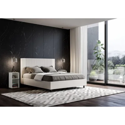 Ityhome Letto matrimoniale Goya in similpelle da 160 cm