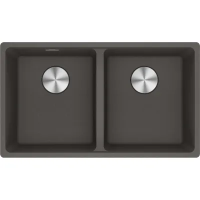 Franke: Lavello due vasche Vasche Sottotop Maris MRG 120-35-35 125.0714.198 finitura grigio ardesia da 75.3x43.3 cm