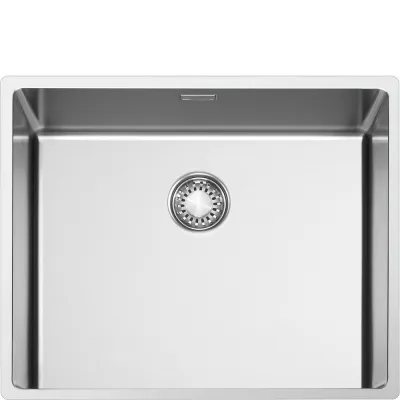 Smeg S Lavello una vasca VR12S50 finitura acciaio inox da 54.1x44.1 cm - Filotop/Flat/Sottotop - IN PROMOZIONE FINO AL 6/07
