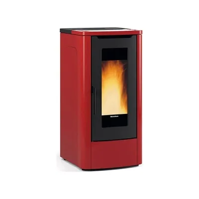 Extraflame Stufa a pellet ventilata TEOREMA AD 1295700 finitura bordeaux