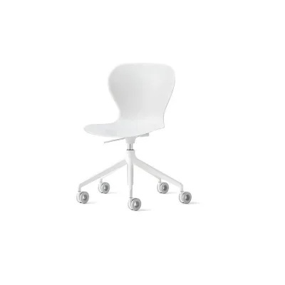 Connubia Sedia Home Office girevole Ops! CB2318-MTO con struttura in alluminio e seduta a scelta