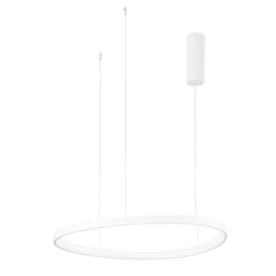 Lampadario a sospensione LED Bianco in Alluminio 80W, CCT, 150x85cm