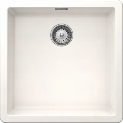 PRONTA CONSEGNA - Schock Lavello una vasca GALAXY N100 GALN100A99 finitura bianco puro da 45.6x45.6 cm