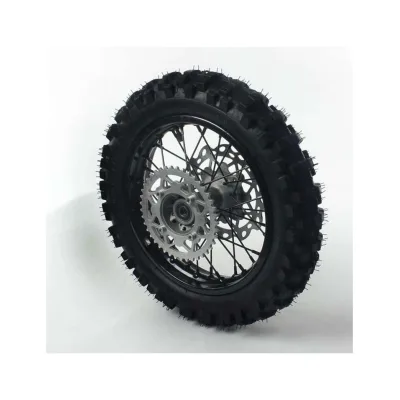 Ruota posteriore 12″ – 15mm in acciaio con pneumatico Guangli, per Pit Bike, Dirt Bike, Minimoto