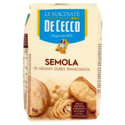 Semola di Grano Duro Rimacinata De Cecco 1 kg