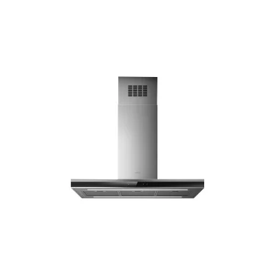 Elica Cappa aspirante a isola ADÉLE IS BLIX/A/90 X 60 PRF0167313 finitura inox/vetro nero da 90 cm