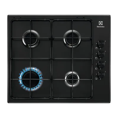 PRONTA CONSEGNA - Electrolux | Piano cottura a gas Slim Profile KGS6404B finitura nero da 60 cm