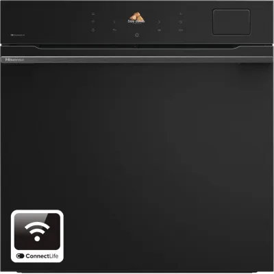 Hisense Forno pirolitico multifunzione con vapore da incasso BAS614P8B finitura nero da 60 cm