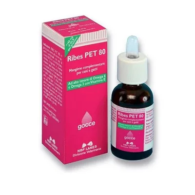 Nbf Lanes Ribes Pet 80 Gocce Integratore Contro Dermatiti Cani e Gatti 25 ml