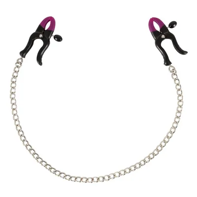 Bad Kitty Silicone Nipple Clamps Pinze Capezzoli Regolabili con Catena 37 cm