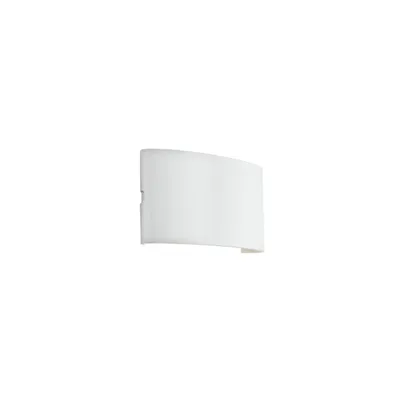 Applique da esterni bianca in alluminio, tripla luce doppia emissione, LED 6W, CCT, 17x8cm