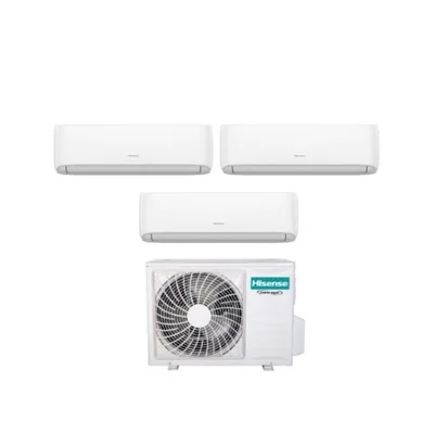 Climatizzatore Condizionatore Hisense Trial Split Serie HI-COMFORT Inverter da 7000+12000+18000 Btu con 3AMW72U4RJC R-32 Wi-Fi Integrato 7+12+18 A++/A+